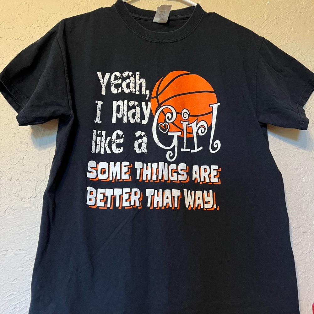 Black basketball shirt
